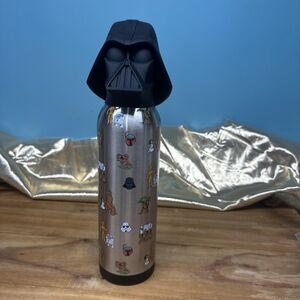Disney Star Wars Galaxy's Edge Darth Vader Head 17oz Steel Water Bottle